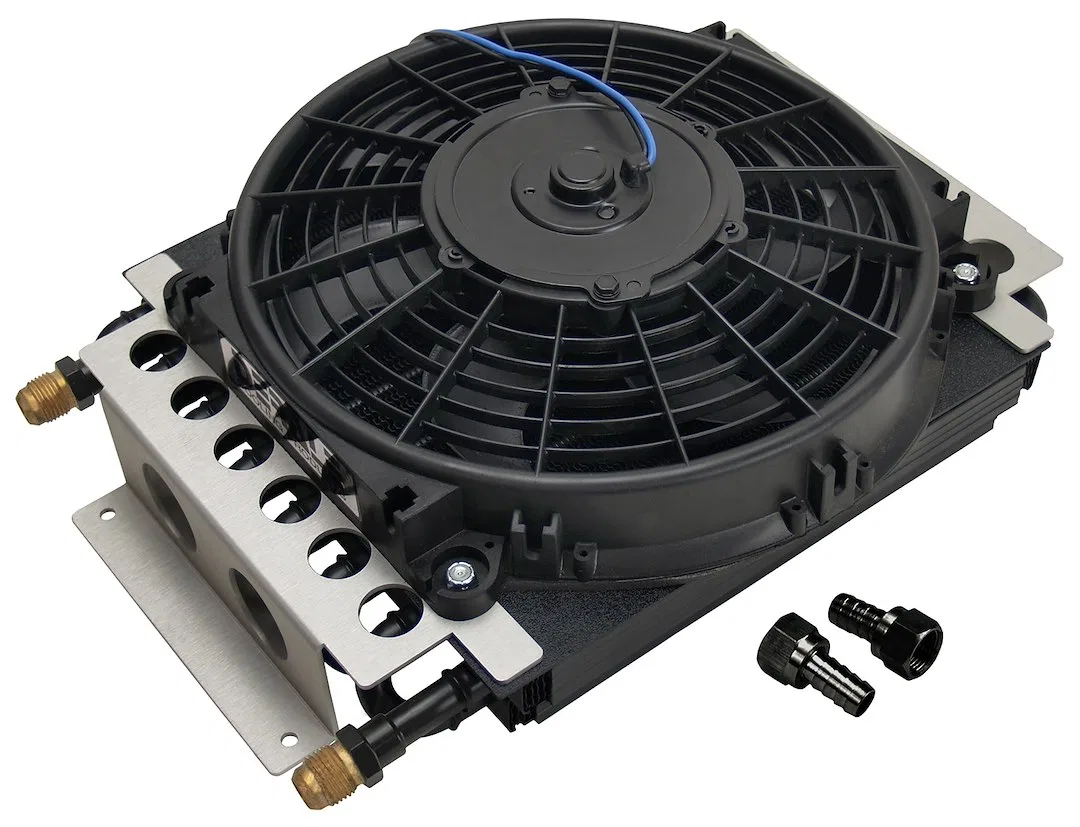 15800 – DERALE Fluid Cooler, For Engine Oil/ Transmission Fluid/ Power Steering Fluid/ Fuel 15-3/4 Inch Width X 11-1/...